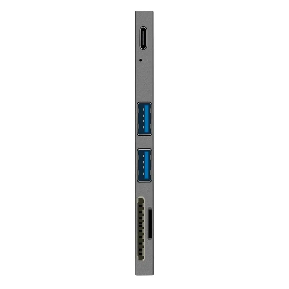 Многопортовый концентратор, двойной USB-C, кардридер, USB C, концентратор, двойной тип C, адаптер, док-станция с USB PD зарядным устройством, SD/TF слот