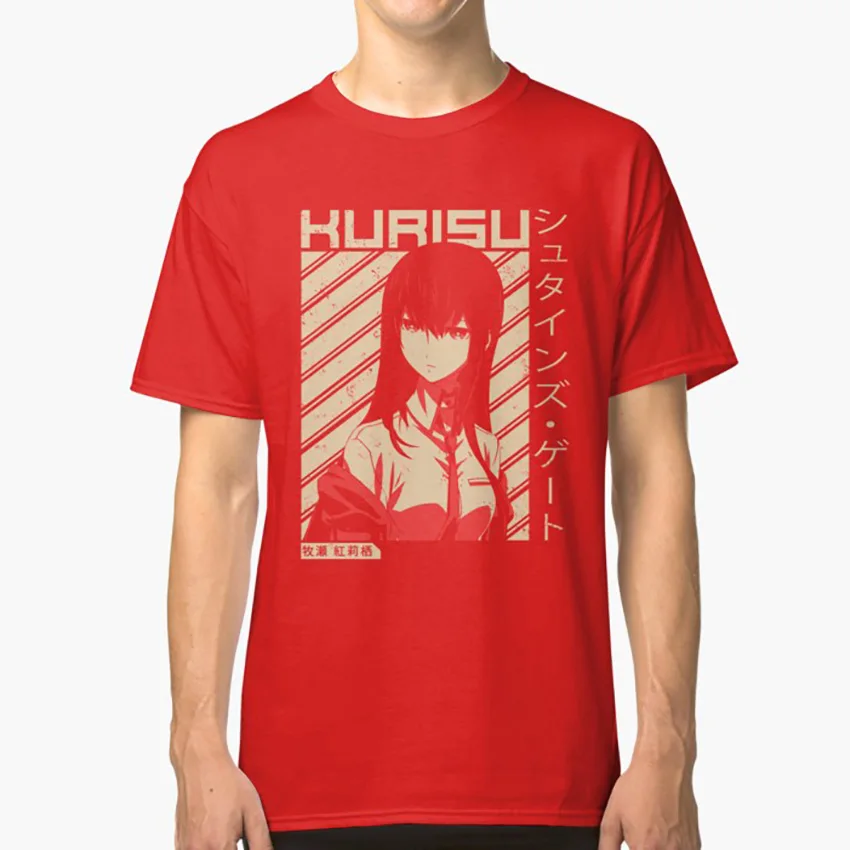 Футболка Steins Gate 0 Makise Kurisu аниме футболка steins gate okabe футболка| |