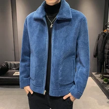 Флисовое пальто для мужчин s Зимняя флисовая кожаная куртка для мужчин кардиган на молнии куртки мотоциклетные Jaqueta Masculina Couro одежда с обеих сторон