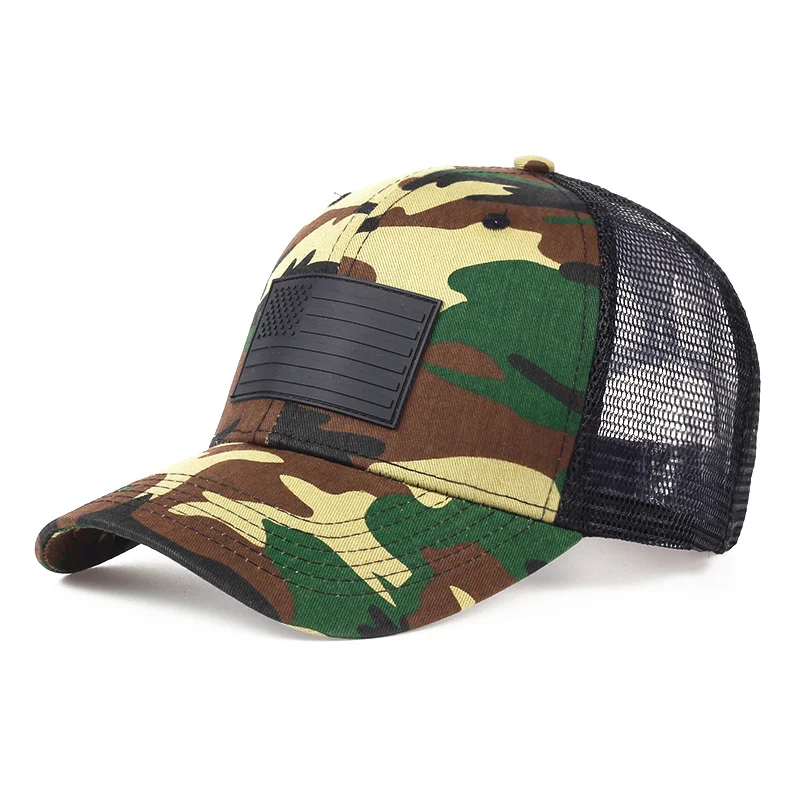 

2019 new camouflage mesh baseball cap men's camouflage cap summer men's cap men's army baseball cap hip-hop cap