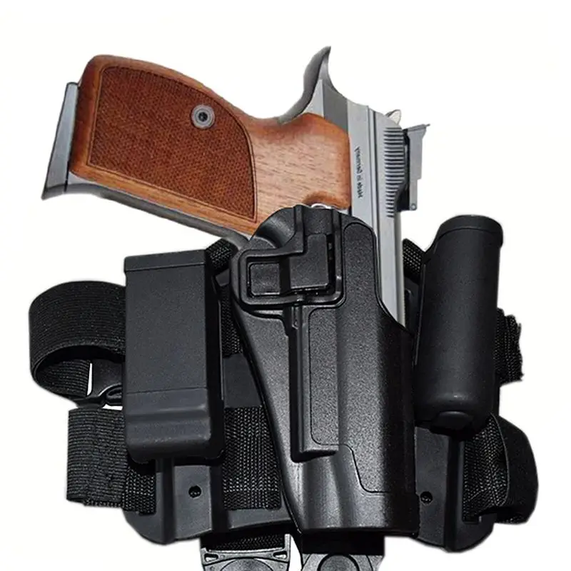 

Tactical Hunting Colt 1911 Drop Leg Gun Holster Platform Leg Holster with Magazine Pouch Pistol Case Paintball Equipment