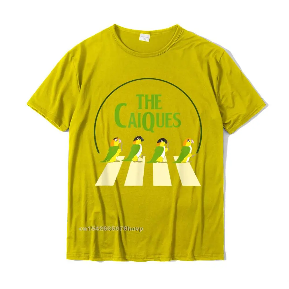Funny Tshirts for Men Casual Thanksgiving Day Tees Short Sleeve Coupons Printing T-Shirt Round Neck Cotton Free Shipping Funny Birb Parrot Pet Doodle Parody The Caiques T-Shirt__976. yellow