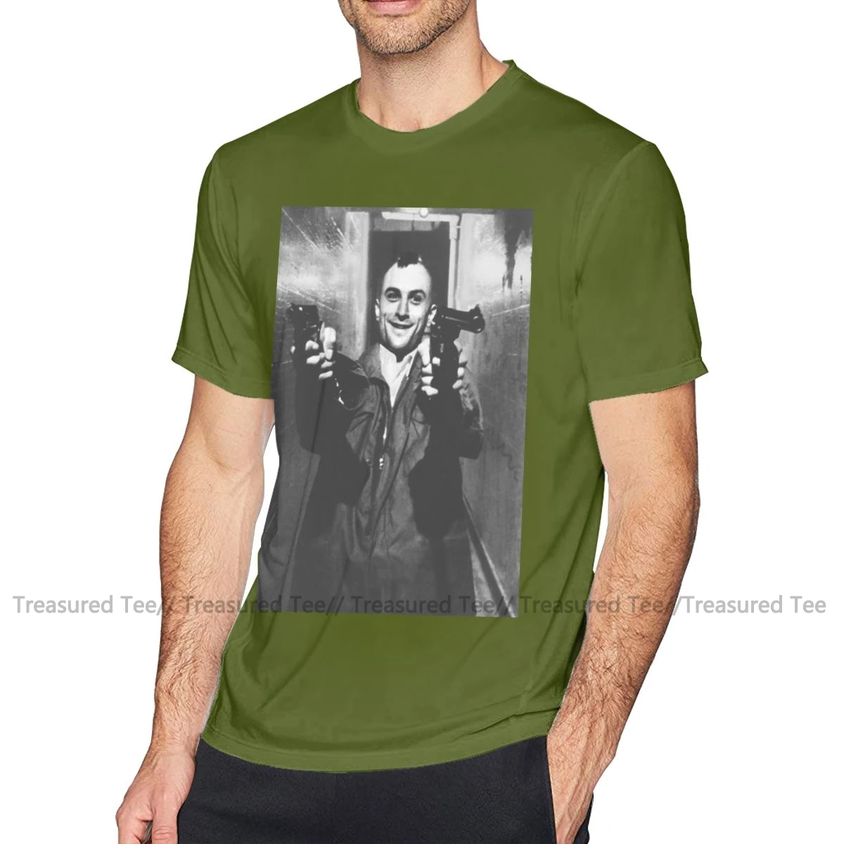 Taxi Driver футболка Трэвиса Бикл таксиста футболка забавная футболка с коротким рукавом Базовая Мужская футболка 100 хлопок - Цвет: Army Green