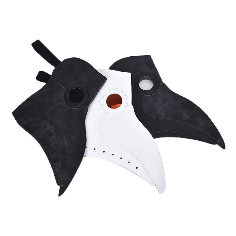 New plague doctor mask Beak Doctor Mask Long Nose Cosplay Fancy Mask Gothic Retro Rock Leather Halloween beak Mask