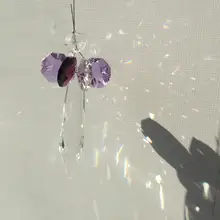 63 мм K9 хрустальные призмы радужные хрустальные солнцезащитные очки красочные полые Ангел подвесной кулон Призма окна садовые украшения