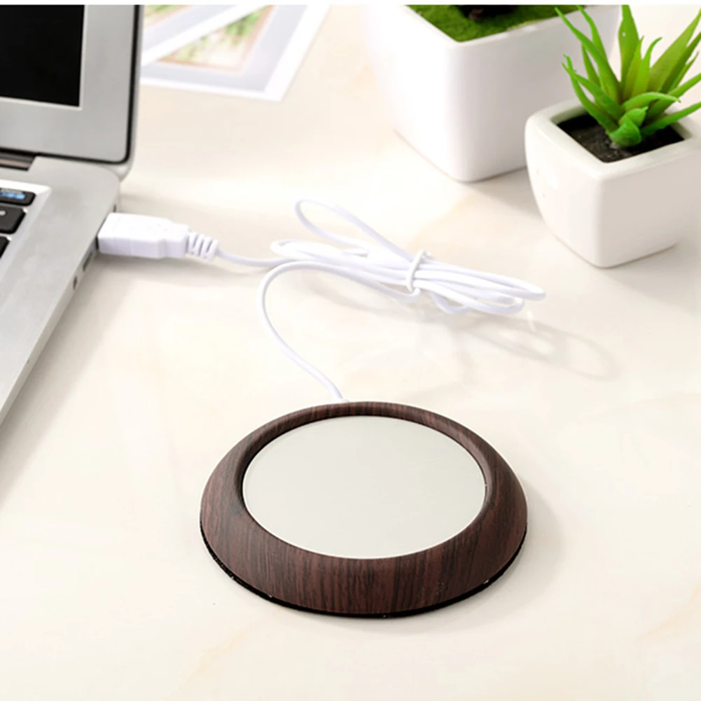 Портативный USB деревянный подогреватель чашки тепла кружка для напитков коврик держать напиток теплый, с подогревом Кружки Coaster Кофе Чай подогреватель чашки коврик