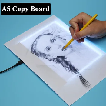 

Digital A5 Copy Board Graphic Tablet for Drawing Sign Display Panel Luminous Stencil Graphic Artist Thin Art Drawing Board Light