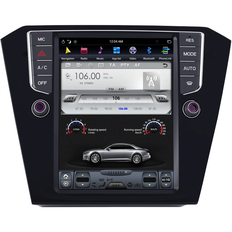 Sale NAVITOPIA 10.4inch Vertical Screen Tesla Android 7.1 Car GPS Navigation for VW Magotan 2017 Car DVD Multimedia Player 5