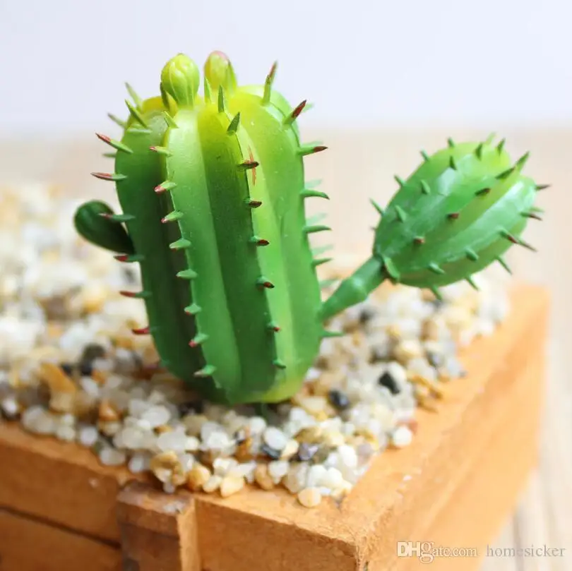 Charming Faux Artificial Succulent Plants Emulational Cactus Plants for Office Home Table Desk Garden Displayed Mini Flower Decoration