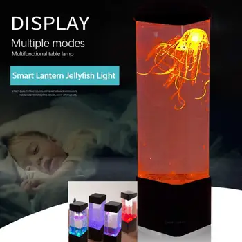 

1pcs USB LED Jellyfish Fish Volcanic Colorful Color Changing Night Light Simulation Aquarium Light Home Table Decoration Gift