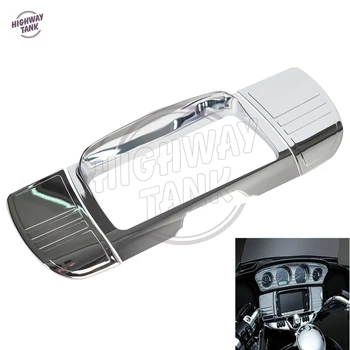 

Chrome Motorcycle Central Console Tri Line Stereo Trim Cover case for Harley Touring Electra Street Glide Ultra 2014-2017