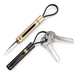 Porte clés de défense tactique EDC, en aluminium, avec couteau de coupe, auto défense de voiture, multifonctionnel pour hommes, Dropshipping 
