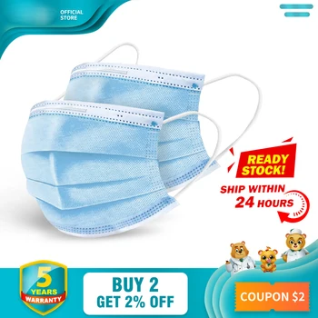 

30/50/100Pcs/Box FDA CE Certification Disposable Medical Mask Thickened 3 Layer Non-woven Protective Surgical Mask Fast Delivery