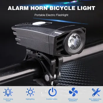 

T6 Headlights Bicycle Light Headlight Night Ride Flashlight Riding Accessories USB charging Cycling Equipment 1000 Lumens