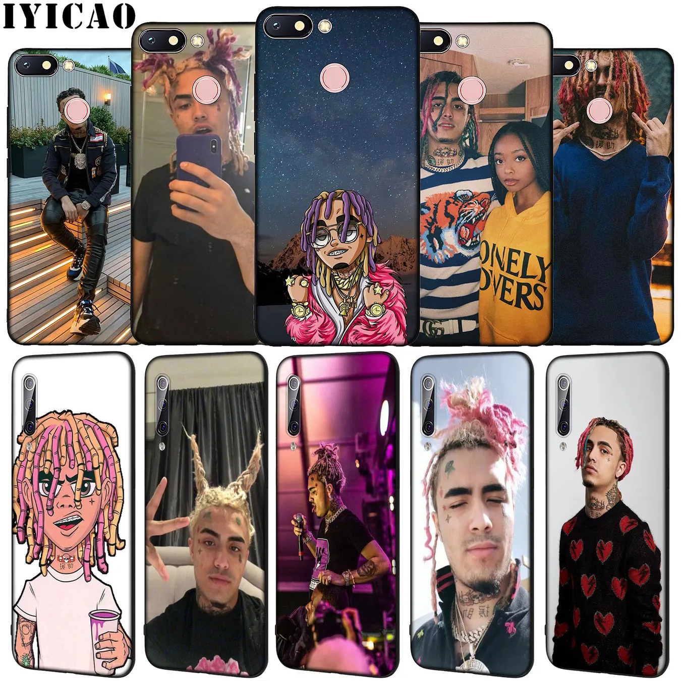 IYICAO lil pump Soft Silicone Phone Case for Xiaomi Redmi Note 8 8T 8A 7 7A 6 6A 5 5A GO S2 K30 K20 Pro Black TPU Cover | Мобильные