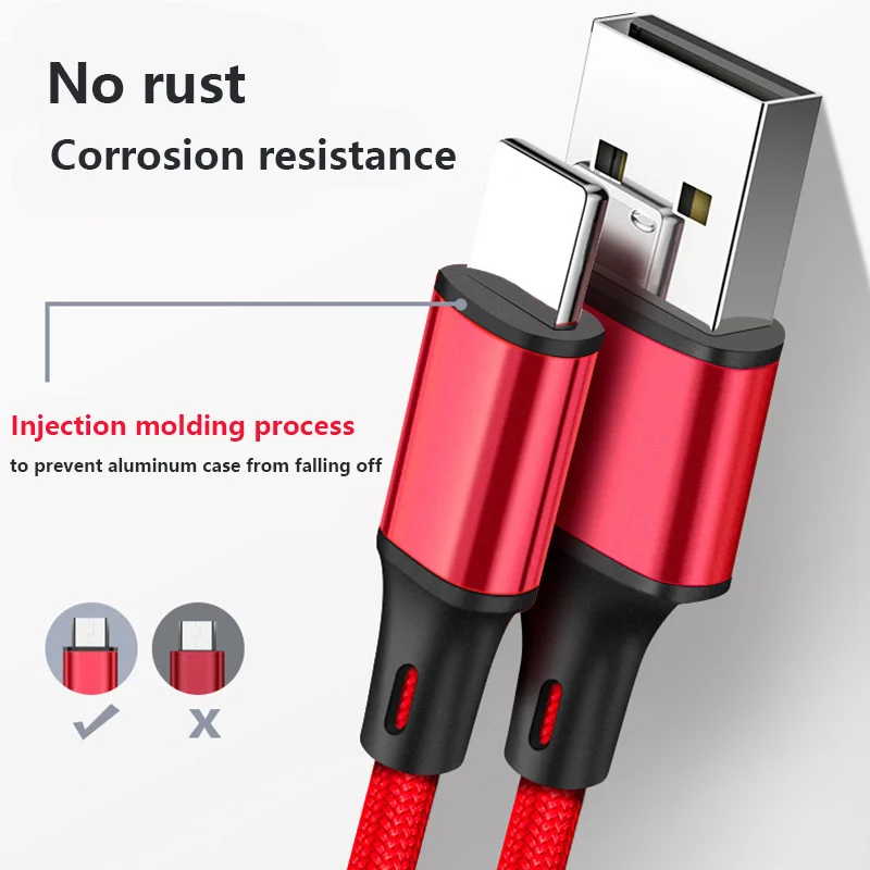 Fast Charge Short Type-C USB Cable for Samsung Huawei Power Bank Use 25cm Micro USB Cable for Iphone USB to Type C Cable