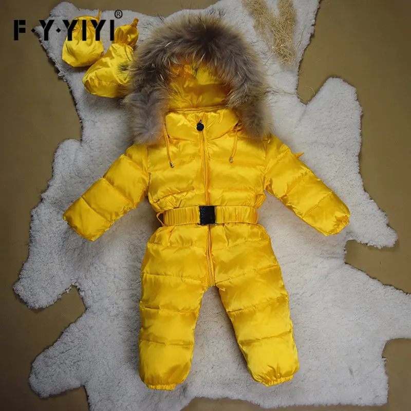 

Newborn Infant down Jacket Coat Really White Duck down Warm One-piece Crawling Clothes Romper Set