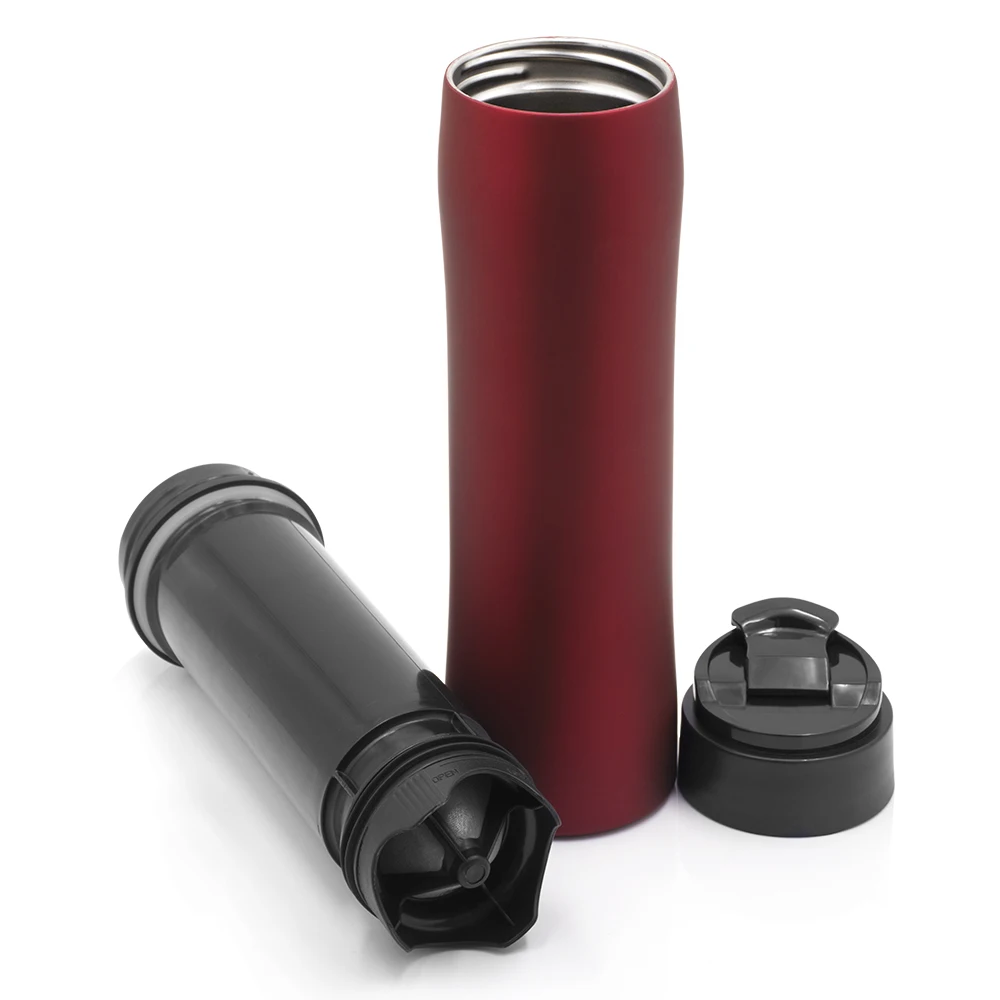 

350ML Portable French Press Pot Insulation Stainless Steel Filter For Tea and Coffee Creative cafeteira Vacuum Flasks & Thermose
