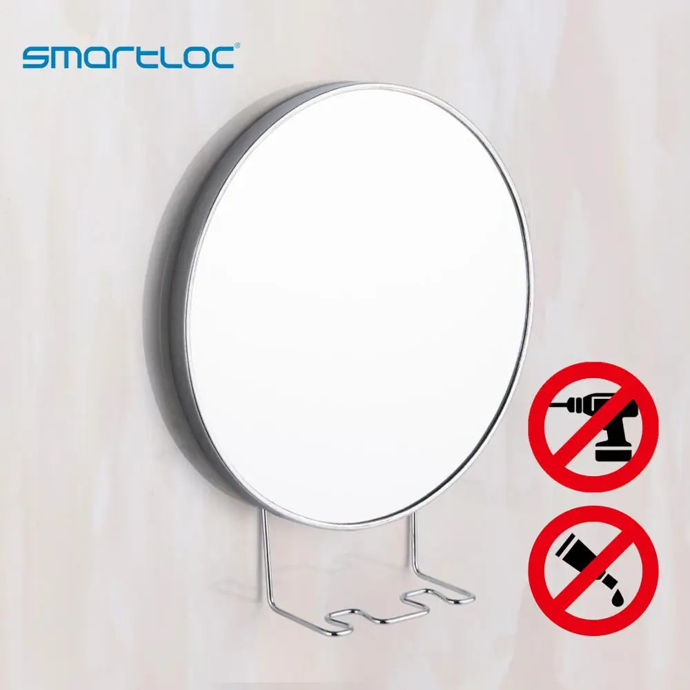 

smartloc 20cm 5X Magnifying Suction Cup Mirror Shaving rack Bronze color Mirror Smart Bathroom Shaving Mirror Makeup Mirror
