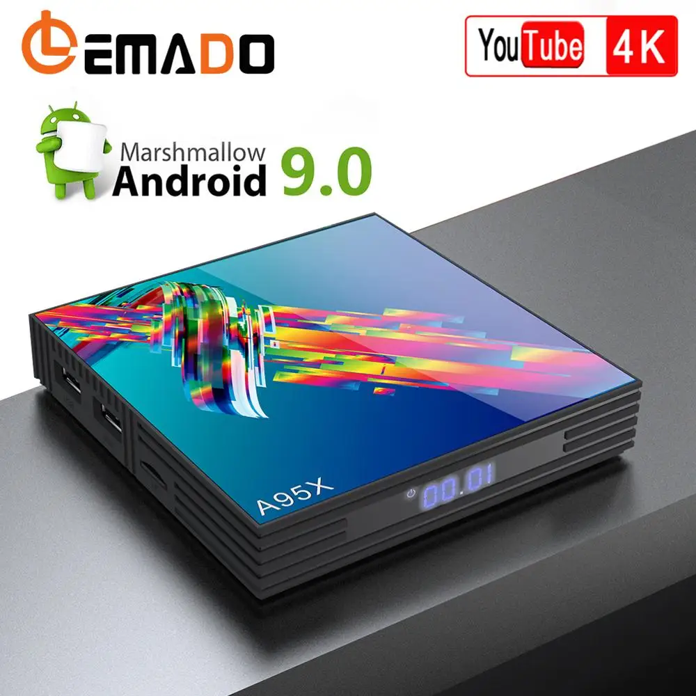 ТВ приставка Android 9 0 A95XR3 Rockchip RK3318 4 Гб ОЗУ 64 ПЗУ 4K Netflix Youtube Plex HBO LEMADO Smart tv