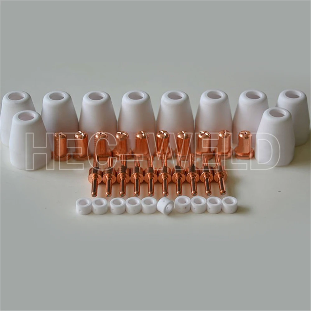 Plasma Cutter Gun Consumables Kit Cut Welding Parts Fit PT31 Cutting Torch 40PK 