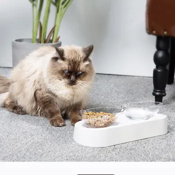 

Pet Supplies Cat Bowl Rotatable Protection Cervical Vertebra Eating and Drinking Non-slip Mute Food Bowl