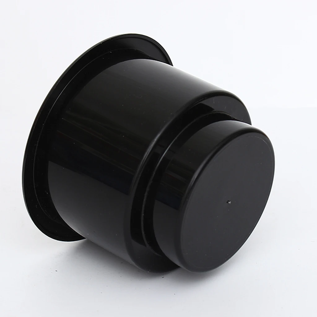 Black No Holes Dashboard Cup Drink  Support Mount Boat Marine RV