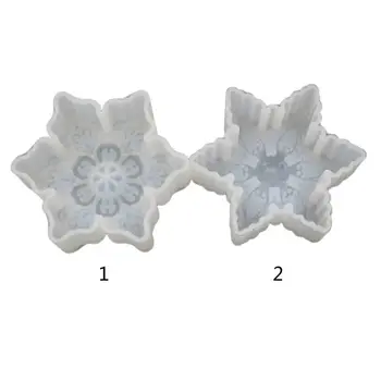 

DIY Crystal Epoxy Mould Large Snowflake Mold High Mirror Pendant Set Table Decor