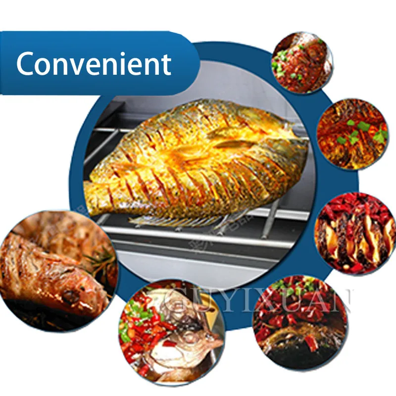 Commercial High capacity Electric grilled fish box Smart stainless steel Smokeless grilled fish stove