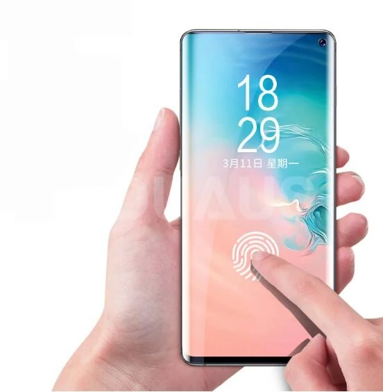 Glass Screen Film Чехол для samsung Galaxy S10 S9 Plus S10e, металлический алюминиевый бампер, чехол из углеродного волокна для samsung Galaxy Note 10 Plus - Цвет: Glass Screen Film