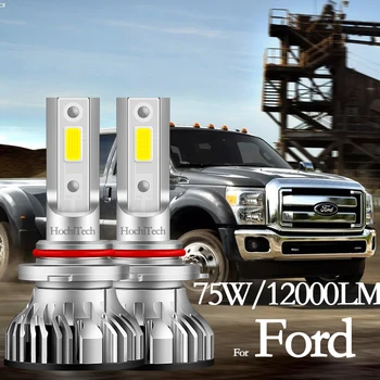 

for ford Ka Fiesta Focus Fusion Ranger Raptor F-150 S-Max Edge Explorer Transit High Beam Low Beam Headlight Bulbs Led Fog Light