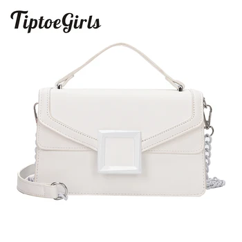 

Tiptoegirls Brand Woman's Shoulder Bag Vintage Turn Buckle Women Messenger Bag Golden Chains Flap Bag Fashion Leather Women Bag