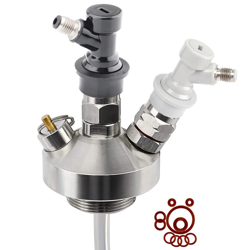 

Faucet Dispenser With Ball Lock And Hose 304 Stainless Steel Mini Beer Barrel Accessories