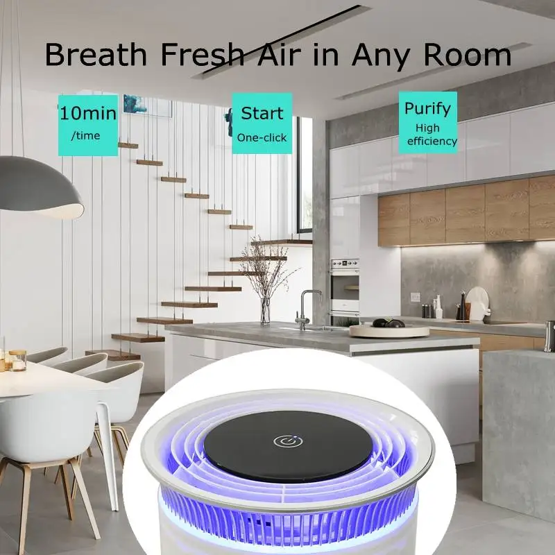 UVC Sanitizing Air Filter Germaphobix UVC Sanitizing Air Filter AIR PURIFIER FOR ALLERGIES AND PETS: Captures airborne pollutants; pet dander, pollen, dust mites, mold spores, odors, and household dust. Ideal for people who suffer from allergies or have nasal sensitivity. 3 LEVELS OF POWERFUL FILTRATION: This model features 3 levels advanced filtration to deliver the cleanest air quality. A combination filter cartridge includes a mesh pre-filter, activated carbon filter, plus a UV-C light and Ion generator work to sanitize the air even further.