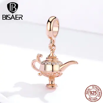 

Cup Charms Sale 925 Sterling Silver Aladdin's Magic Lamp Beads Kettle Canteen Charms fit Bracelets Silver 925 Original Jewelry
