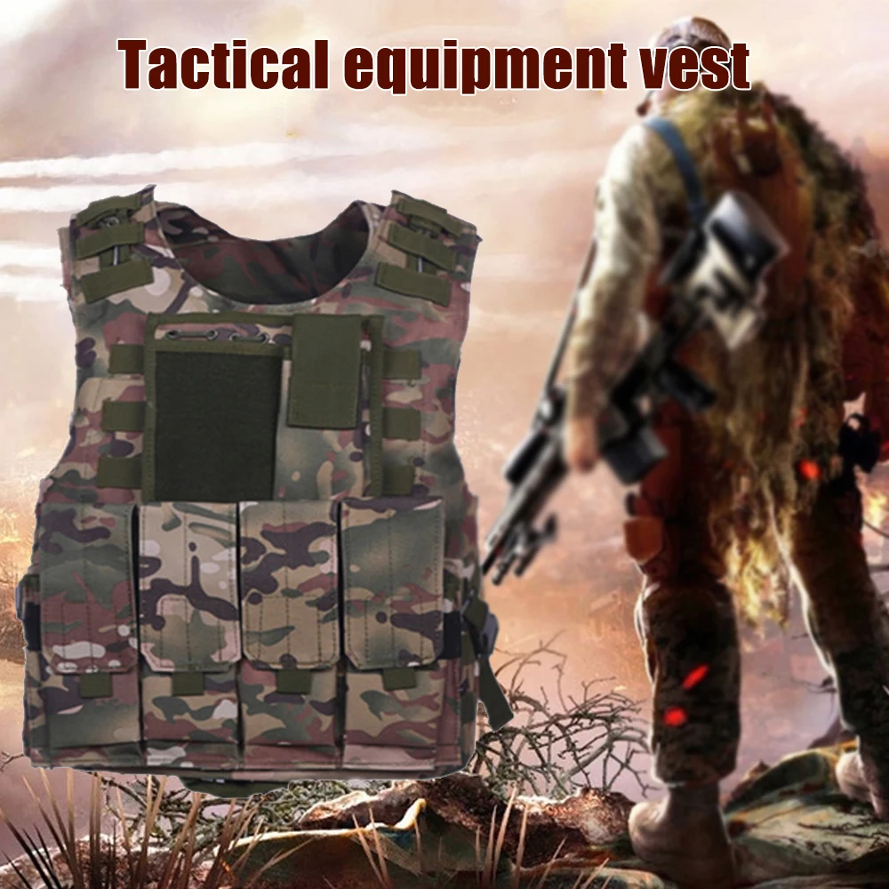 

Tactical Vest Combat Field Waistcoatmen Men'S Fashion Special Forces Vest Tactical Equipment Adventure Average Code Survive