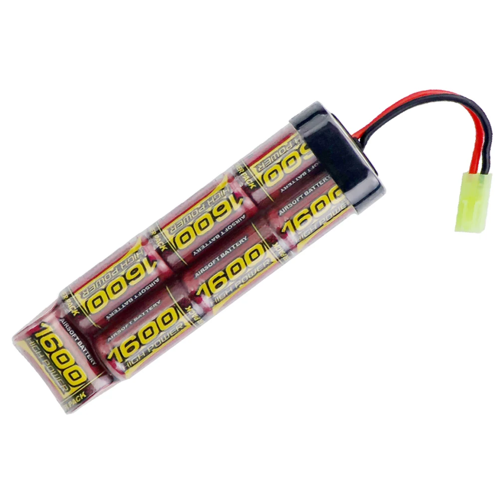 8 4 V 7S 2/3A 1600mAh NiMH плоский аккумулятор с мини-разъемом Tamiya для страйкбола пистолетов