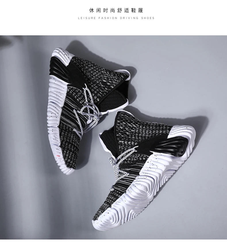 New Jogging Shoes for Men High Top Sock Sneaker Men Comfortable Shoes Male Summer Anti-Odor Trainer Men Sneaker Sapatilhas Homem