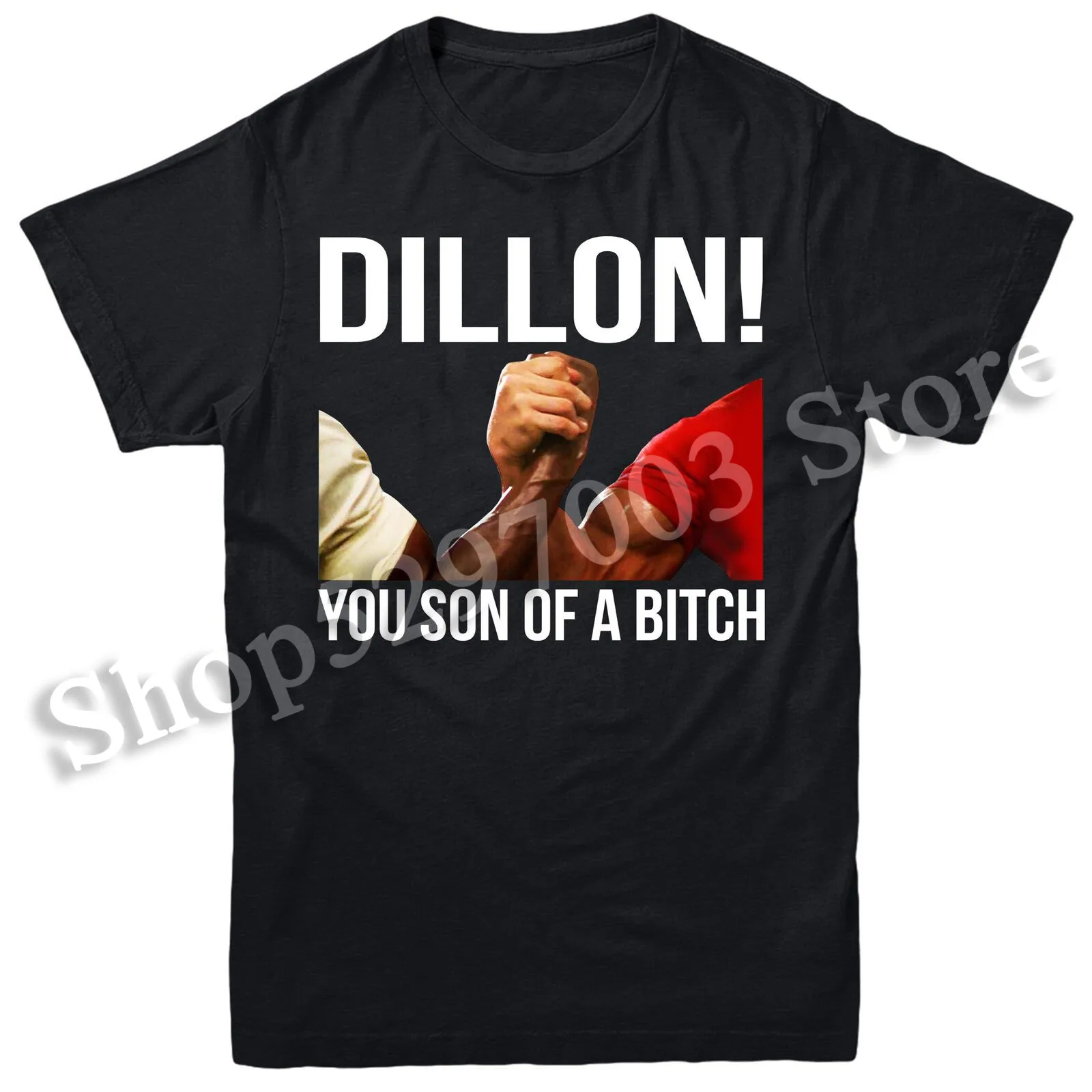 Футболка с принтом Хищник Dillon You Son Of A Bitch 80's Action Movie Sci Fi Повседневная
