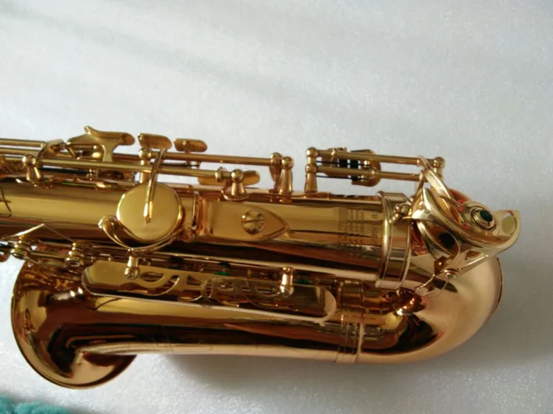 Альт-саксофон высокого качества e-плоский саксофон профессиональный музыкальный инструмент латунный позолоченный саксофон жемчужные кнопки с Чехол