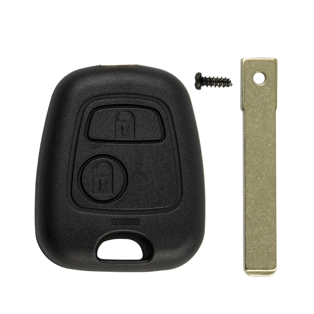 OkeyTech для Peugeot 307 Partner Citroen C4 Picasso Xsara Key заготовки VA2 Blade 2 Button 433Mhz ID46 7961 чип и