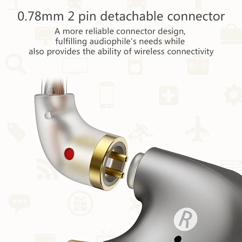 Tanie ThundeaL HiFi hi res zestaw słuchawkowy A HE03 soczyste słuchawki basowe dynamiczny hybrydowy 2 Knowles armatura czysty dźwięk Metal w uchu słuchawka