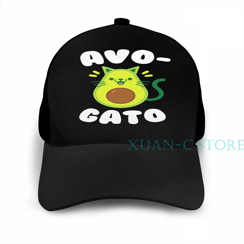 Баскетбольная Кепка AvoGato-Avocado-Cinco De Mayo, мужская и женская модная черная шляпа унисекс с принтом