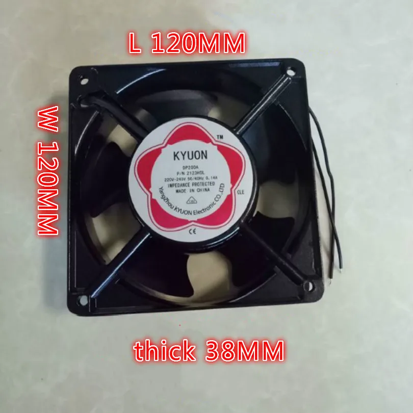 

220V 120*120*38MM wire edm machine parts Wire cutting machine Control cabinet cooling fan wire cut wirecut radiator fan