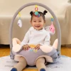 Fashion Infant Sofa Seat Cover Breathable Velvet Baby Seat Support Chair Cartoon Animal Toy for Children Learning Sit no padding ► Photo 2/6