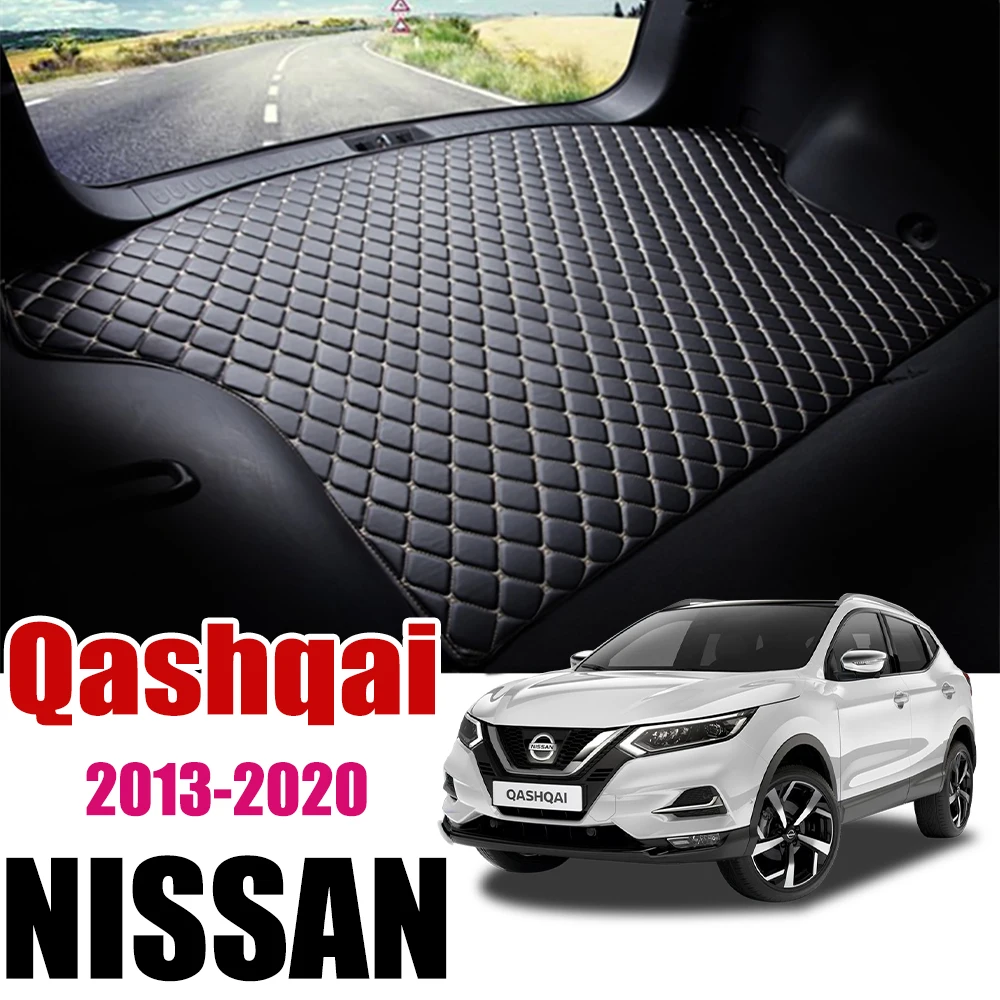 Кожаный коврик для багажника автомобиля Nissan Qashqai J11 2013 2014 2015 2016 2017 2018 2019 2020 ковер