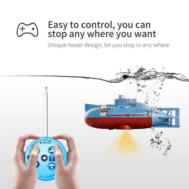 Children's Toy Remote Control Submarine Diving Fish Tank Toy Mini Rc Simulation Submarine 5