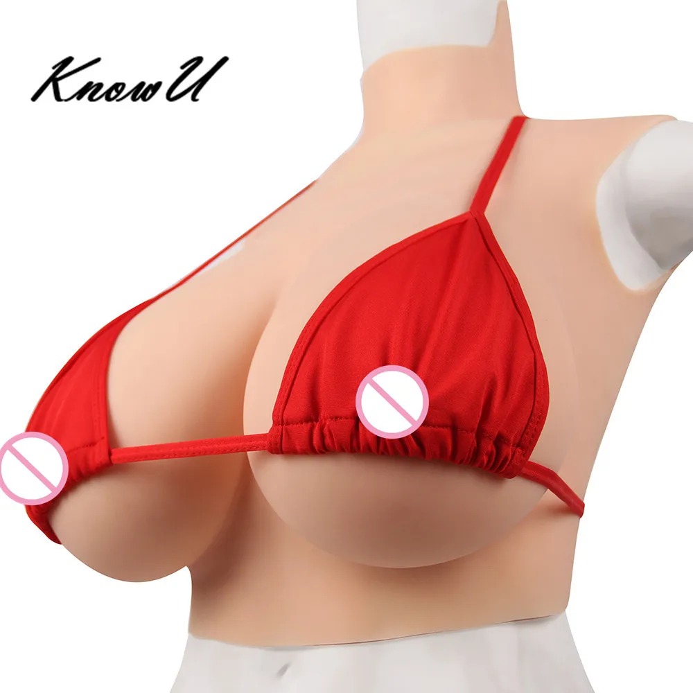 

KnowU G Cup Silicone Breast Forms Realistic Fake Boobs Tits Enhancer Transvestite Crossdress transgender cosplay drag queen