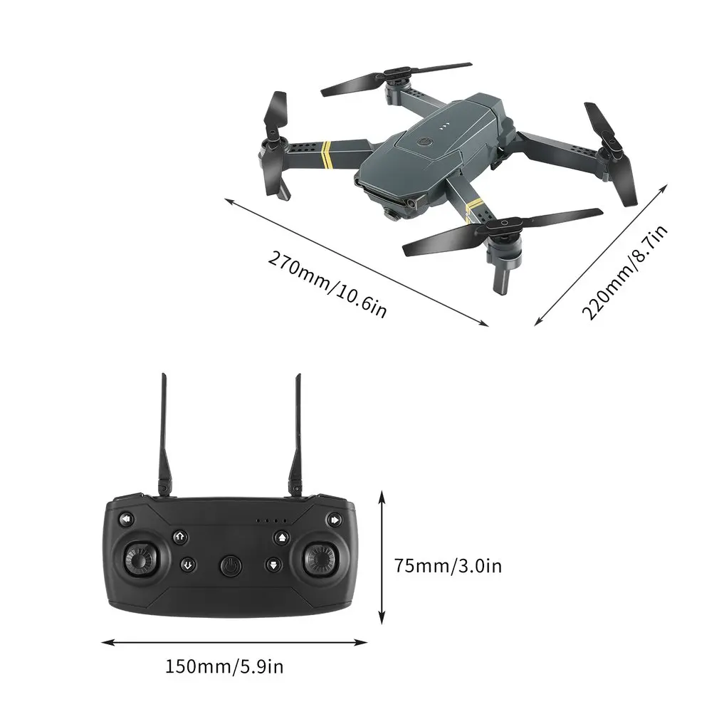 0.3MP/2MP WiFi угол HD камера Quadcopte складное летательное средство Безголовый режим дистанционного управления вертолет мини-Дрон вертолет JY019