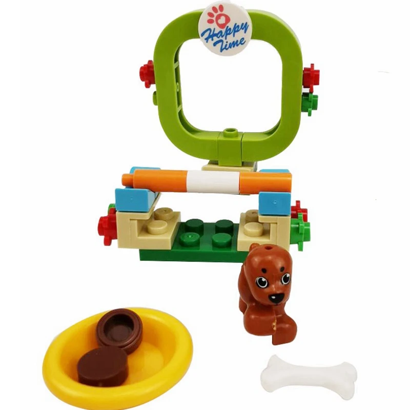 

Acrobatics Troupe Dog City Series Locking Figures Gifts Models Blocks DIY Parts Particles Toys City Series Acrobatics Troupe Dog